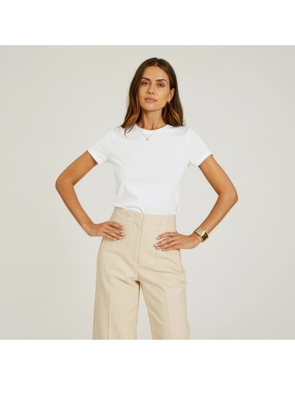 Mott & Bow Fitted Crew Mercy Tee